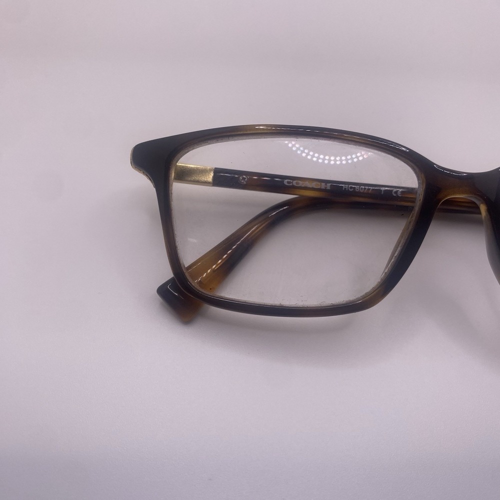 Coach Eyeglasses Women FRAME ONLY HC6077 Cat Eye 53-15-135 Dark Tortoise 802 - Picture 5 of 16